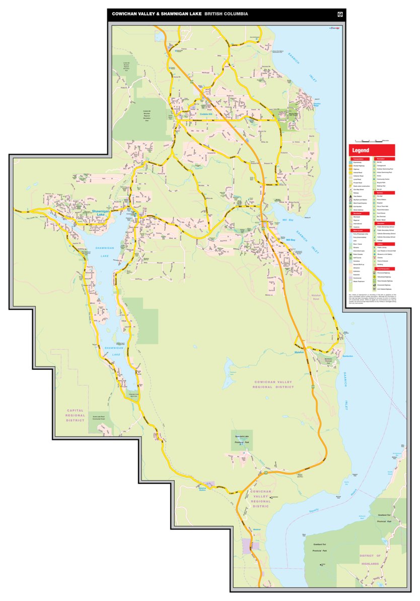 Cowichan Valley And Shawnigan Lake BC Map By Mapmobility Corp   Mapmobility Corp Cowichan Valley And Shawnigan Lake Bc Digital Map 35487404294300 