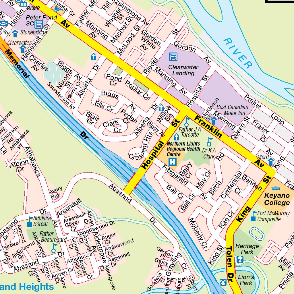 Fort McMurray AB Map By Mapmobility Corp Avenza Maps   Mapmobility Corp Fort Mcmurray Ab Digital Map 35487324995740 