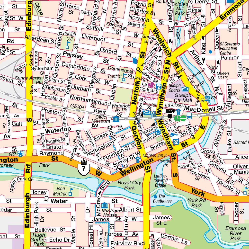 Guelph Map Guelph, ON Map by Mapmobility Corp. | Avenza Maps