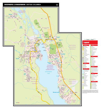 Invermere and Windermere, BC Map by Mapmobility Corp. | Avenza Maps