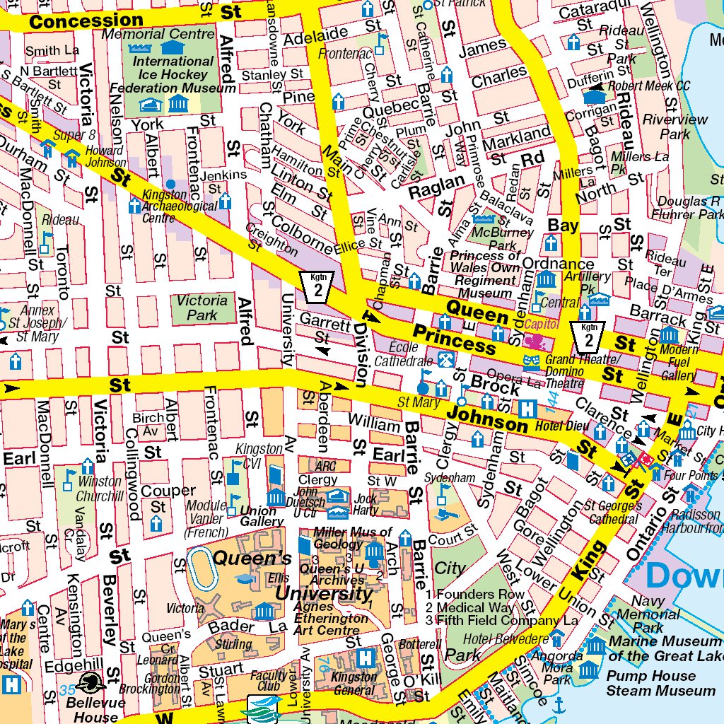 Detailed Map Of Kingston 2+ Hundred Kingston Upon Thames Map