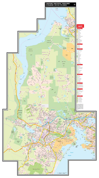 Mapmobility Corp. Langford, View Royal, Highlands and Colwood, BC digital map