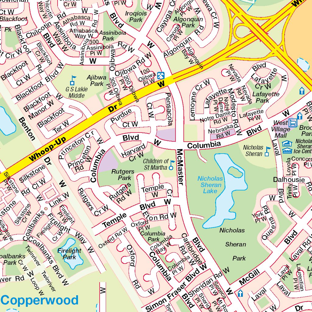 Lethbridge, AB Map by Mapmobility Corp. Avenza Maps
