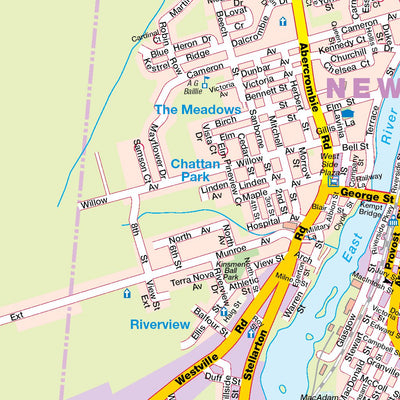 Mapmobility Corp. New Glasgow, Stellarton, Westville and Trenton, NS digital map