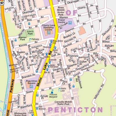 Mapmobility Corp. Penticton, BC digital map