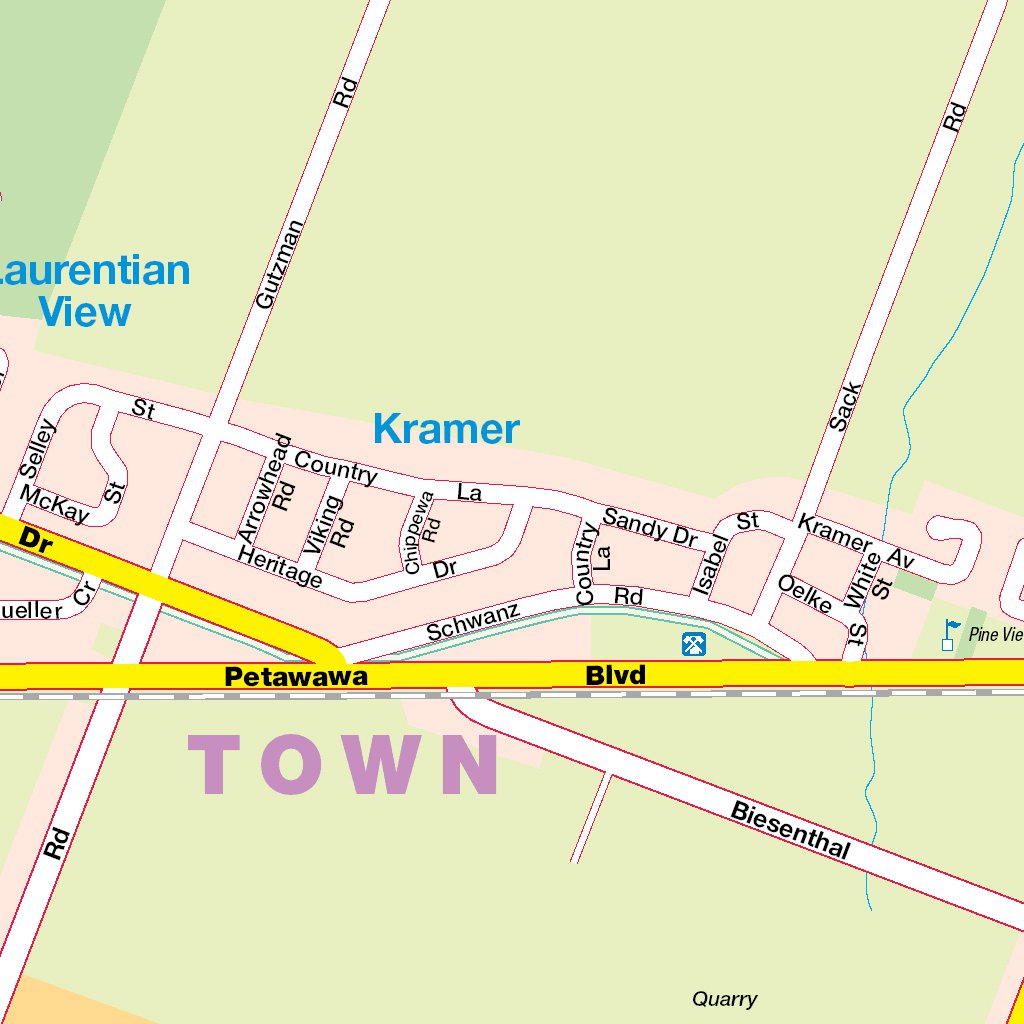 Petawawa, ON Map by Mapmobility Corp. Avenza Maps