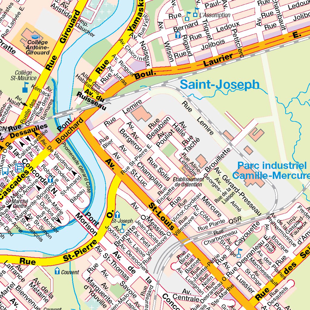 Saint-Hyacinthe, QC Map By Mapmobility Corp. | Avenza Maps