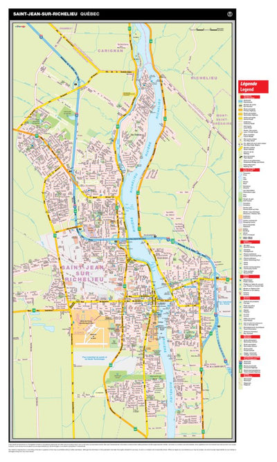 Mapmobility Corp. Saint-Jean-sur-Richelieu, QC digital map