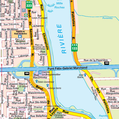 Mapmobility Corp. Saint-Jean-sur-Richelieu, QC digital map