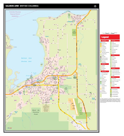 Mapmobility Corp. Salmon Arm, BC digital map