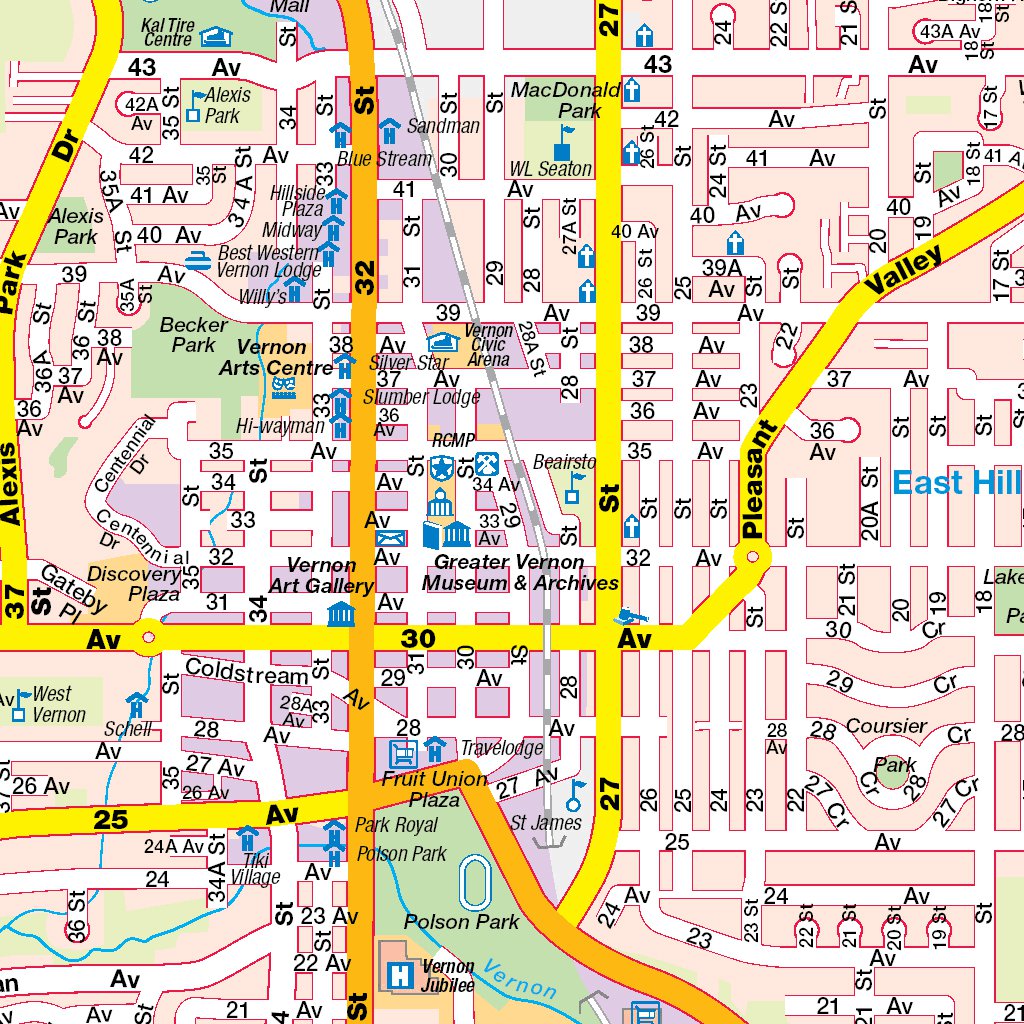 Vernon, BC Map by Mapmobility Corp. | Avenza Maps