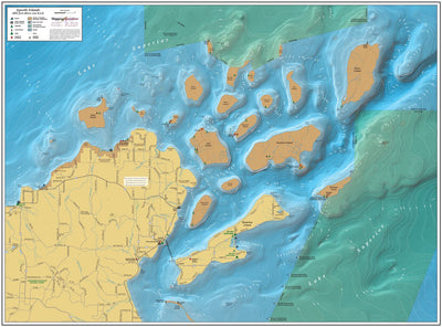Mapping Specialists, Ltd Apostle Islands digital map