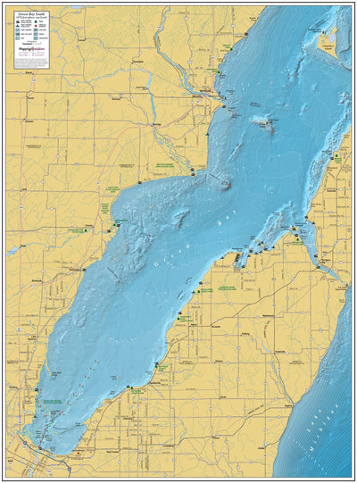 Mapping Specialists, Ltd Green Bay (Southern) digital map