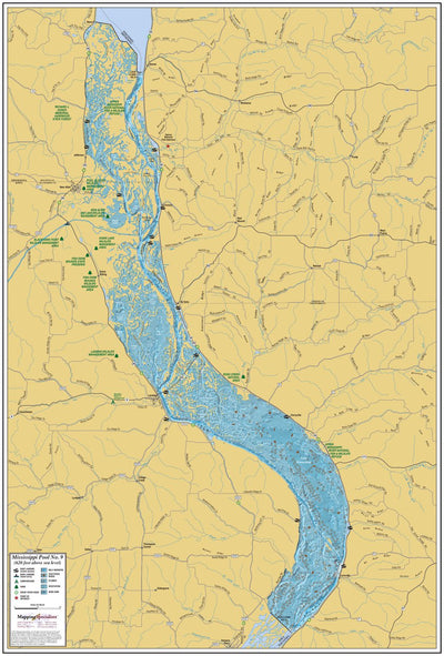 Mapping Specialists, Ltd Mississippi River (Pool 9) digital map