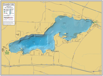 Mapping Specialists, Ltd Pewaukee Lake digital map