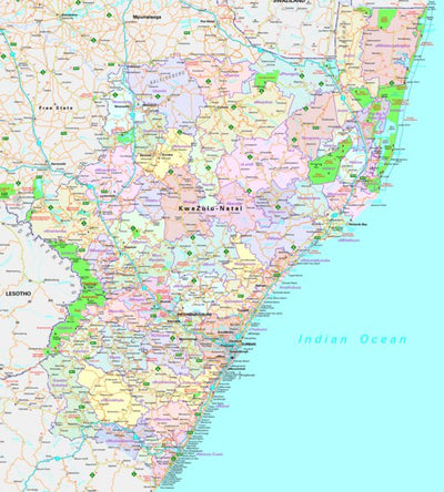 MapStudio KwaZulu-Natal digital map