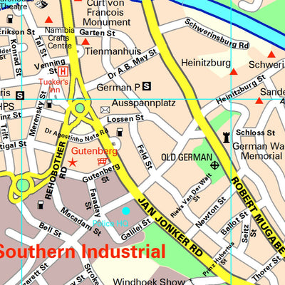 MapStudio Windhoek StreetMap - South digital map