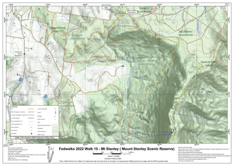 Martin Norris FedWalks2022 - Walk15 - Mt Stanley digital map