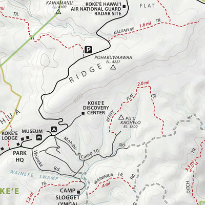 Medeiros Cartography - mapbliss.com Koke'e & Na Pali Coast - Recreation Guide digital map
