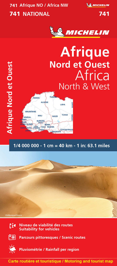 Michelin Afrique Nord Et Ouest / Africa North & West digital map