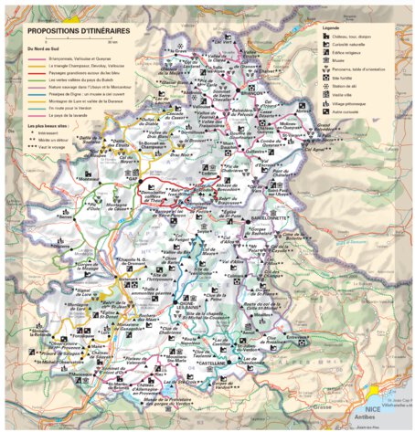 Michelin Alpes-De-Haute-Provence, Hautes-Alpes - Propositions D'itinéraires bundle exclusive
