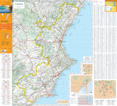 Michelin Espana Este : Comunidad Valenciana, Murcia bundle