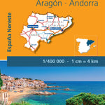 Michelin Espana Noreste : Cataluña / Catalunya, Aragón, Andorra bundle