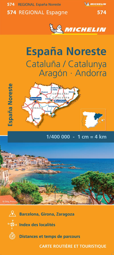 Michelin Espana Noreste : Cataluña / Catalunya, Aragón, Andorra bundle