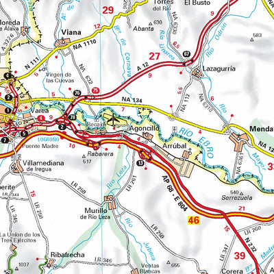 Michelin Espana Norte : Pais Vasco / Euskadi, Navarra, La Rioja - Main bundle exclusive