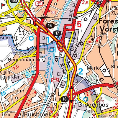 Michelin Noord-En Midden-België / Belgique Nord Et Centre - Bruxelles bundle exclusive