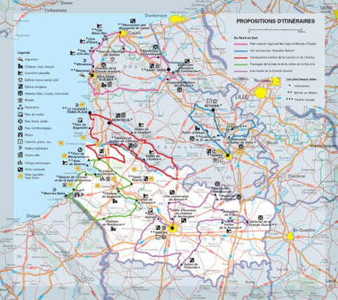 Michelin Pas-de-Calais, Somme - Propositions D'itinéraires Verso bundle exclusive