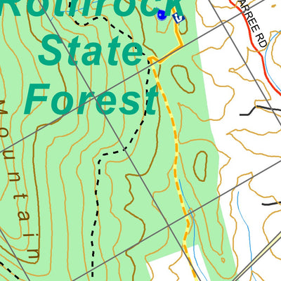 Mid State Trail Association, Inc. Alfarata Kiosk Map digital map