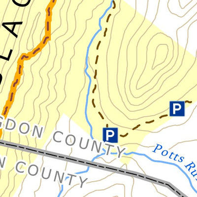 Mid State Trail Association, Inc. Standing Stone Trail Map 2 digital map