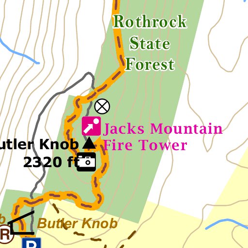 Standing Stone Trail Map 4 by Mid State Trail Association, Inc ...