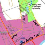 Mid State Trail Association, Inc. Tenley Park Kiosk Map digital map