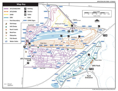 Minnesota Department of Natural Resources Appleton OHV Park, MNDNR digital map