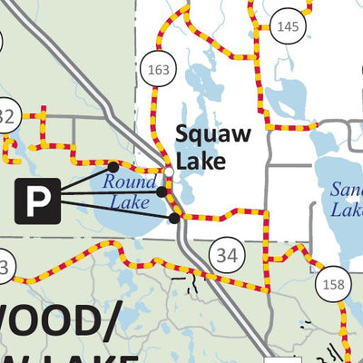 Minnesota Department of Natural Resources Blue Ox and Alvwood Squaw Lake OHV Trails, MNDNR digital map