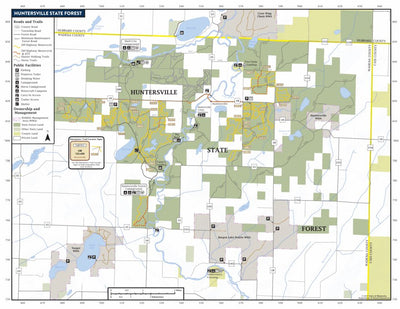 Minnesota Department of Natural Resources Huntersville State Forest digital map