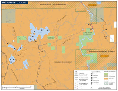 Minnesota Department of Natural Resources Lake Jeanette State Forest digital map