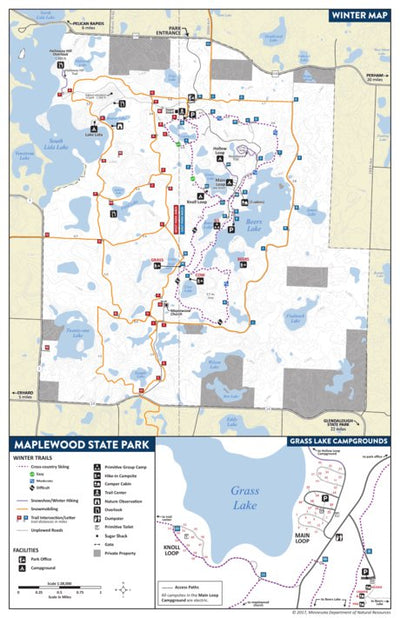 Minnesota Department of Natural Resources Maplewood State Park - Winter digital map