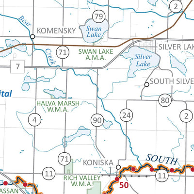 Minnesota Department of Natural Resources South Fork Crow River State Water Trail MNDNR digital map