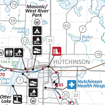 Minnesota Department of Natural Resources South Fork Crow River State Water Trail MNDNR digital map