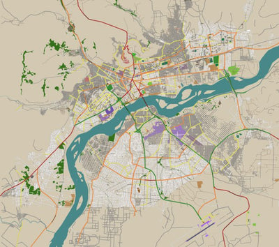 Mojo Map Company Bamako, Mali digital map