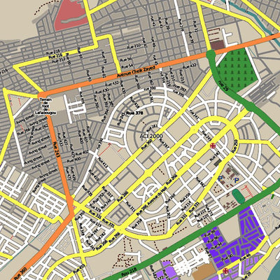 Mojo Map Company Bamako, Mali digital map