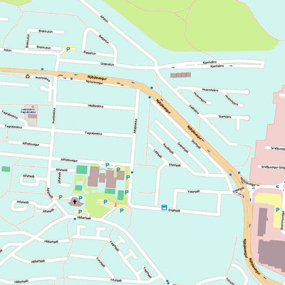 Mojo Map Company Reykjavik, Iceland digital map
