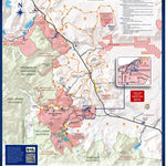 Mono County, CA Eastern Sierra Winter Recreation Map - Front digital map