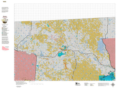 Montana HuntData LLC Montana Antelope Hunting District 670 Land Ownerhip Map digital map