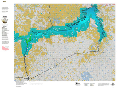 Montana HuntData LLC Montana Antelope Hunting District 700 Land Ownerhip Map digital map