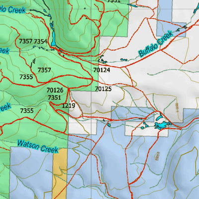 Montana HuntData LLC Montana Elk Hunting District 329 Land Ownerhip Map digital map