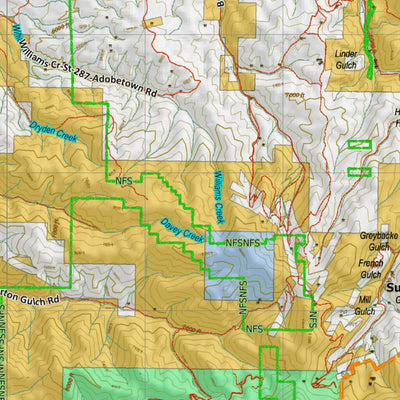 Montana HuntData LLC Mountain Goat Hunting District 331 Land Ownership Map digital map